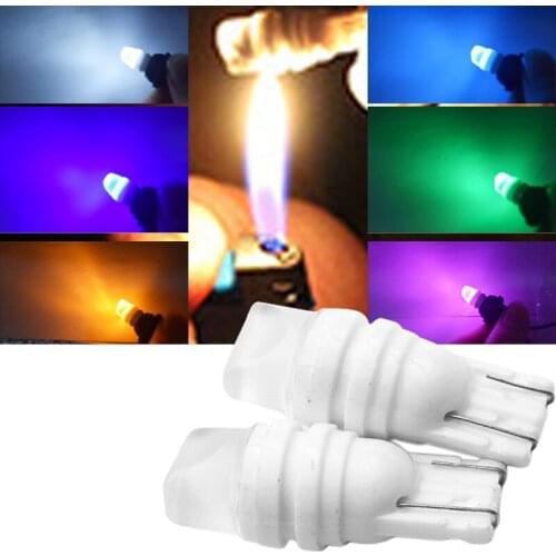 WTS 6x t10 led Bulb w5w LED Car DRL 3030 SMD 194 168 Clearance Lights Reading Interior Lamp 12V 6000k White Yellow New ceramics