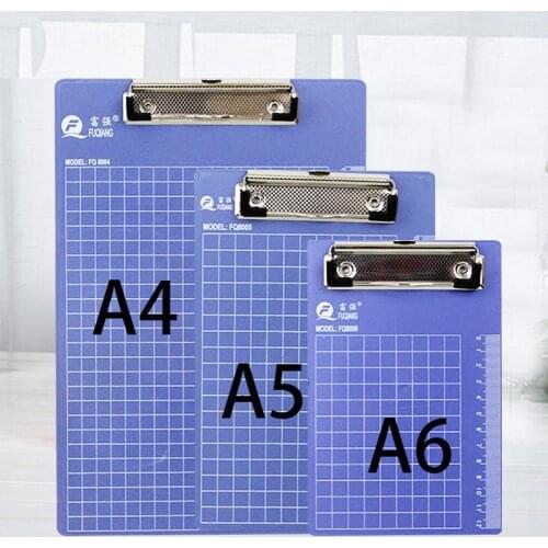 1PC A4/A5/A6 Writing Clipboard Plastic Office File Accessories Clip School Clip Stationery Butterfly Clipboard Office Metal O2B4