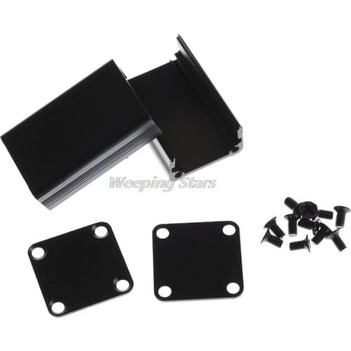 1Set Enclosure Electronic Project Case For PCB Extruded Aluminum Box Whosesale 40x25x25mm Black