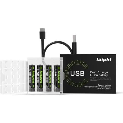 100% NEW 1110MWH AAA1.5v USB rechargeable lithium battery suitable for razor wireless mouse remote control electric toy