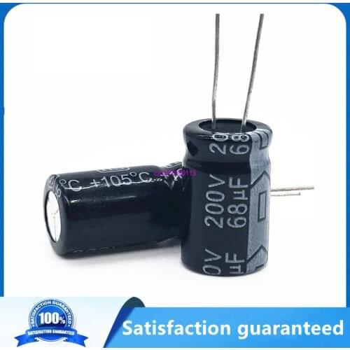3pcs/lot 68UF 200v 68UF aluminum electrolytic capacitor size 13*20 T24 20