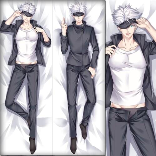 Anime Jujutsu Kaisen Gojo Satoru Pillowcase Dakimakura Cushion Pillow Case Cover decorative Hugging Body Home Bedding