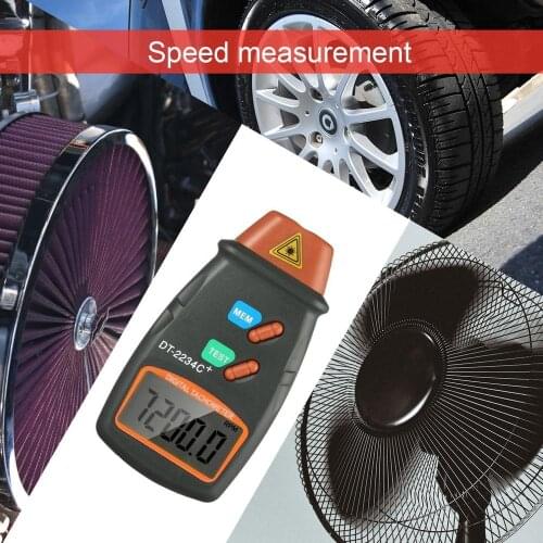 1 pc High Quality Non Contact Tach Tool Handheld Digital Laser Photo Tachometer Tester RPM Motors
