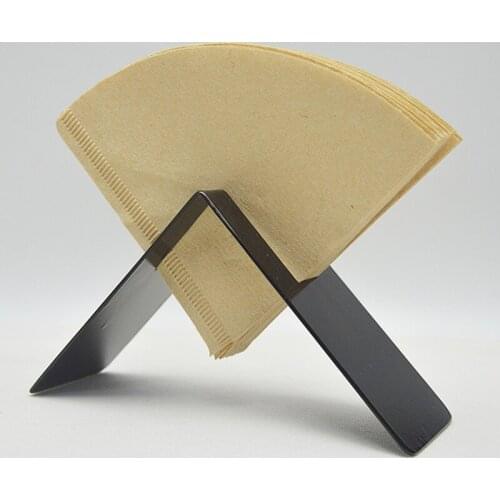 Hand Drip Coffee Filter Paper Holder Storage Rack V Decorative Cone Coffee Filter Container Countertop Dispenser Display Stand