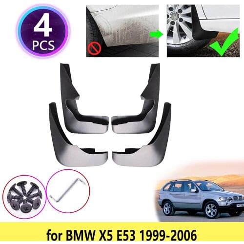 For BMW X5 E53 1999 2000 2001 2002 2003 2004 2005 2006 Mudguards Mudflap Fender Front Mud Flaps Splash Guards Front Accessories