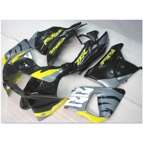 Dor-Aftermarket Motorcycle Black yellow ABS Fairing for CBR919RR 98 99 CBR900RR 919 1998 1999 98-99 Body Kit