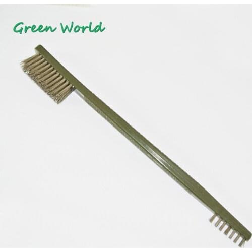 Green World 3pcs/lot Double-ended Utility Breech Gun Brush,Stainless Steel Brush, Gun Cleaning Brush