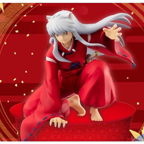 Anime Inuyasha Figure Sengoku Otogi Zoshi Action Figure PVC Collectible Model Doll Toys 9CM