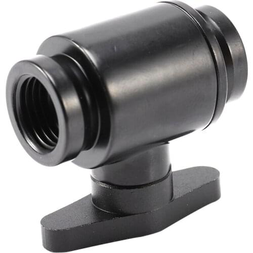 G1/4 Vent Valve Aluminum Handle Double Inner Teeth Water Ball Valve Waterway Control For Pc Computer Water Cooling System