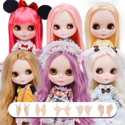 Neo Blyth Doll NBL Customized Shiny Face,1/6 BJD Ball Jointed Doll Ob24 Doll Blyth for Girl, Toys for Children