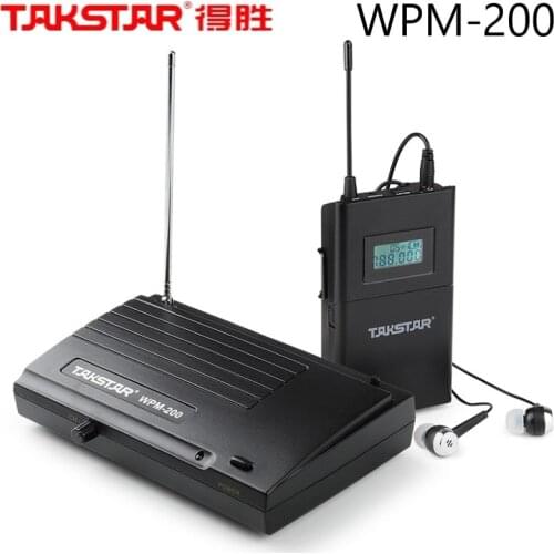 Hot Sell Wholesale Takstar WPM-200 In Ear Stage UHF Wireless Monitor System For Studio Recording/On-Stage Performance Monitoring