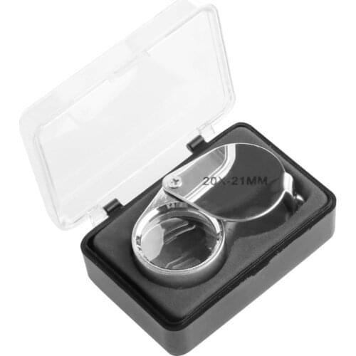 Mini 20X Glass Magnifying Magnifier Jeweler Eye Jewelry Loupe Loop Hot