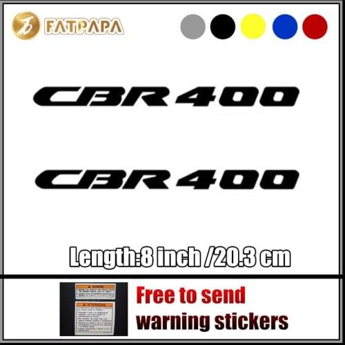 Motorcycle bike Fuel tank Wheels Fairing notebook Luggage helmet MOTO Sticker decals For Honda CBR400 CBR 400