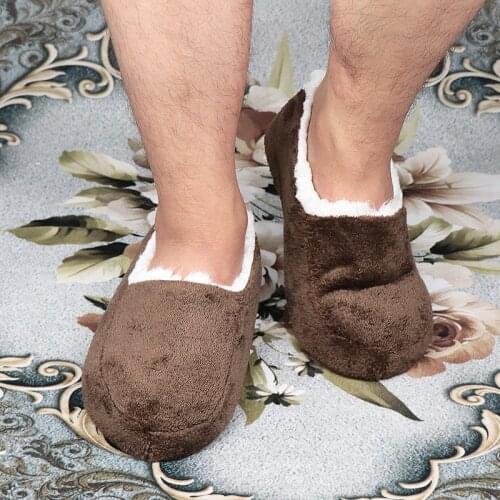 Mens slippers Winter 2020 New Arrivals Plush Men home Slippers Fur Winter House adult slipper man Anti Skid