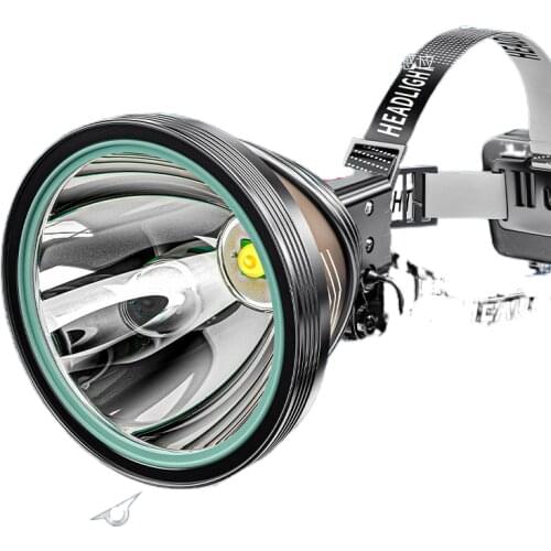 The head-mounted headlight glare bright p70 led to catch the sea long-range long life lithium battery 18650