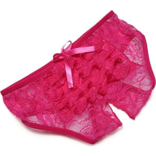 New Fashion Sexy Women Crotchless Knicker Shorts Panties Lingerie Underwear S M L XL XXL XXXL