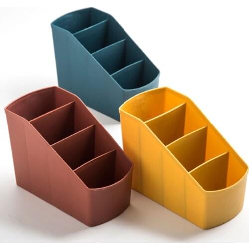 Plastic Multi-grids Desktop Storage Box Simple Cosmetic Finish Box For Bedroom Ladies Three Colors Optional 2021 New on sale