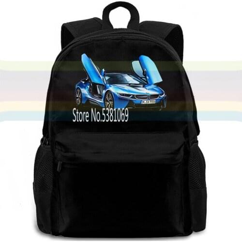 BMW car mens and womens students washable fashion style backpack