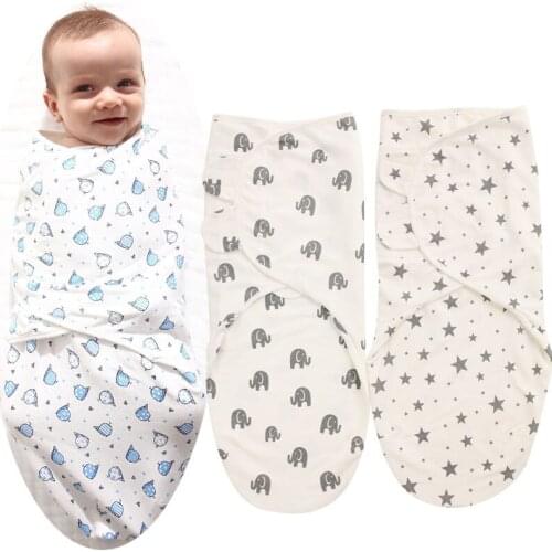 Newborn Maternal And Infant Products Baby Anti-shock Pure Cotton Swaddled Sleeping Bag Thick Wrap Wrap Wrap Baby Blanket