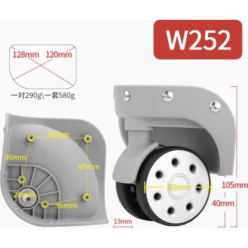 Luggage universal wheel accessorie wheel air trolley case wheel aircraft wheel mute shock aircraft wheel replacement repair part