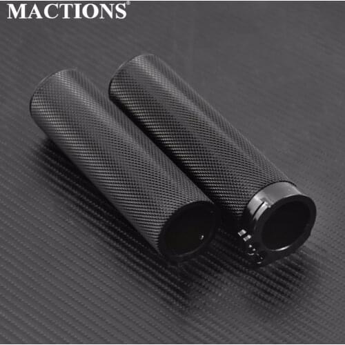 Universal Motorcycle 1" 25MM Hand Grips Handlebar All Aluminum For Harley Sportster XL 883 1200 Touring Dyna Softail V-Rod VRSC