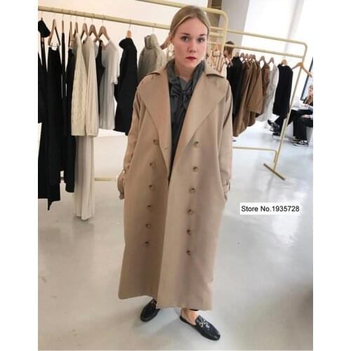 Женские двубортные тренчи WISHBOP China At AliExpress