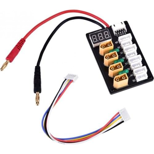 New 3S 4S LiPo Batteries Parallel Charging Board XT60 Banana Plug B6 Charger Remote Control Accessories Hot Sale RC Models Part