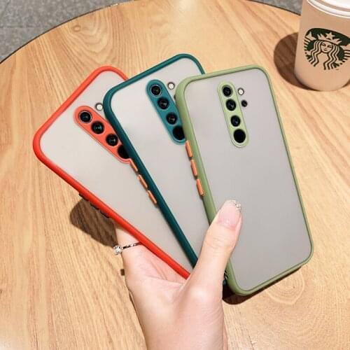 Protection Cartoon Case For Xiaomi Redmi Note 8 Pro Silicone TPU Shockproof Simple Candy Color Phone Cover For Redmi Note 8 Pro