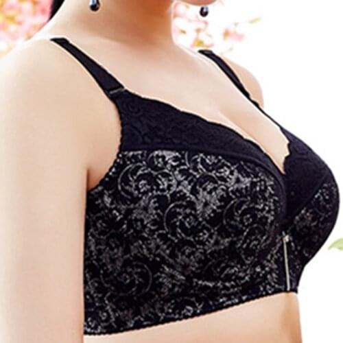 Thin Big Cotton Full Cup Plus Size Bra Women Furu Adjustable Oversize Bras 34 36 85 40 95 44 105 C D E F G H I J Free Shipping