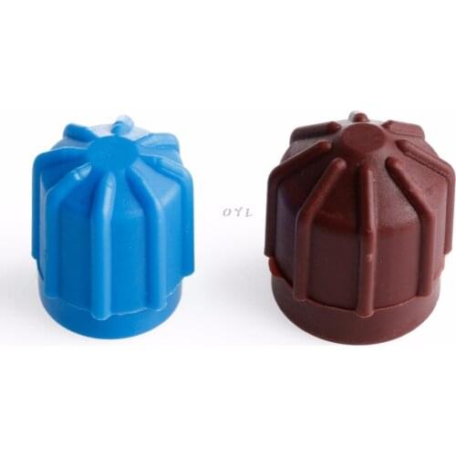 1 Pair R134a Auto AC A/C Valve Cap Refrigerant Valve High/Low Voltage Dust Cover