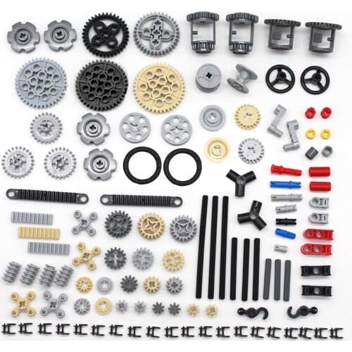 116Pcs Technology Small Particles Building Blocks Accessories Spare Parts Bricks Assembly Toys For Kids - Random Color