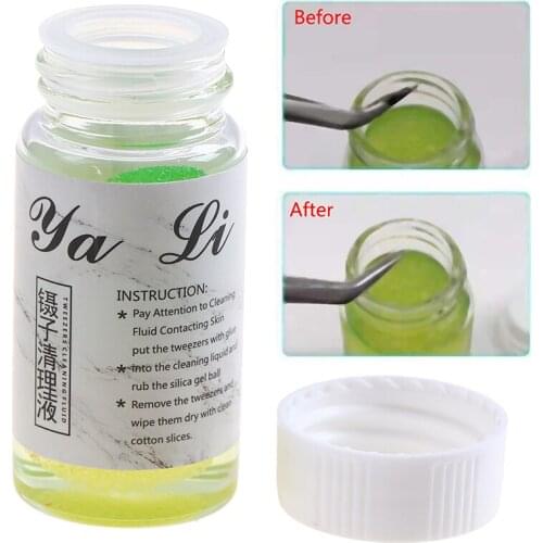 20ML Professionele Wimper Extension Pincet Reinigen Met Lijm Remover Vloeistof Spons Bal Wimpers Extension Cosmetica Tool