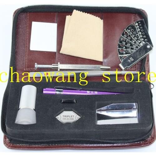 Jewelry testing instrument kits Diamond identifying tools kit Observating and Testing Tools set