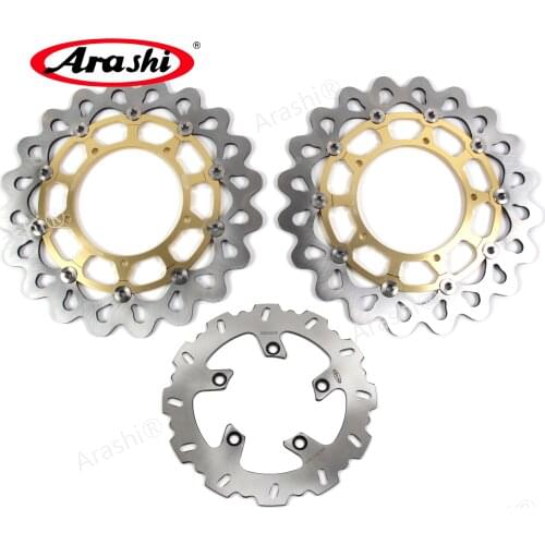 Arashi 1 Set FZ1 FAZER ABS 2007-2012 CNC Front Rear Brake Disc Rotors For YAMAHA FZ1 1000 2006-2014