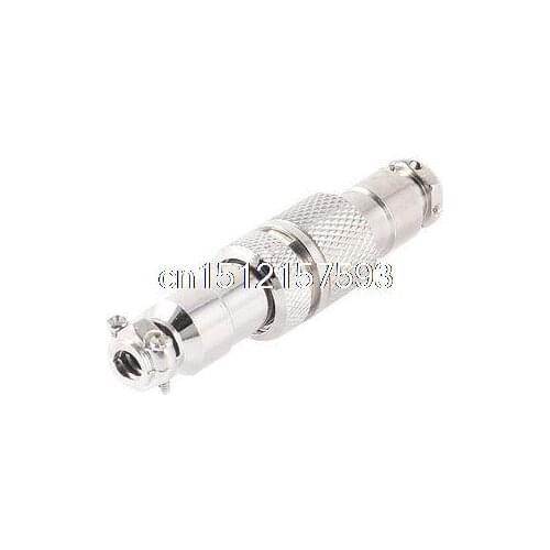 GX12-2 12mm 2 Pin Male Female Screw Butt Joint Type Aviation Connecting Plug