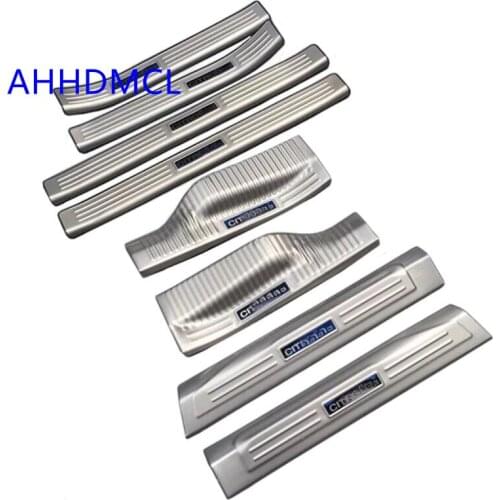 Car Welcome Pedal Threshold Strip Door Sill Strip For Citroen C5 Aircross 2017 2018 2019