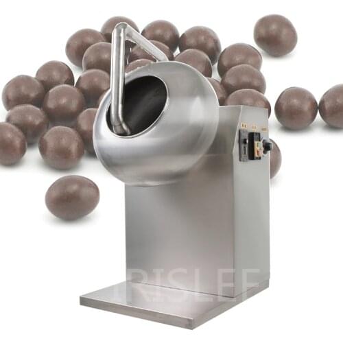 Easy Operation Drum Table Seed Coater Lab Nuts Sugar Polisher Machine Chocolate Coating Pan Machine
