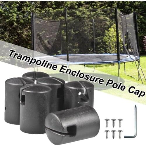 Trampoline Enclosure Pole 6PCS For Flat Steel Sheet Top Ring System Trampoline Supply Heavy-duty And Thickend