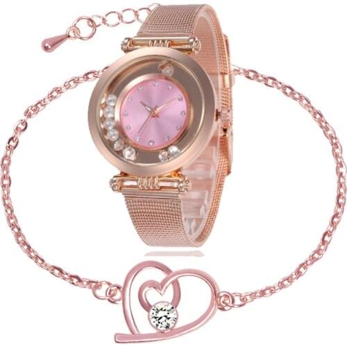 Hot Sell Luxury Diamond Watch for Women Romantic Gold Silver Womens Rhinestone Wristwatch Ladies Bracelet Watches Reloj Mujer