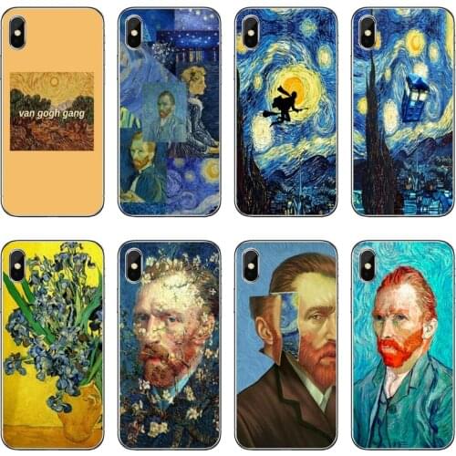 Vincent Van Gogh Starry Sky Accessories Phone Case For Huawei P30 P20 Pro P10 P9 P8 Lite Y5 Y6 Y7 Y9 P Smart Plus 2018 2019
