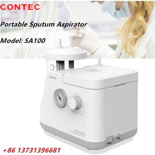 CONTEC Portable Medical Sputum Aspirator For Hospital Respiratory diseases. Low noise safe & Durable