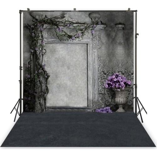 Rough Concrete Cement Wall Fireplace Frame Backdrop Photography Background Photocall Photo Studio Portrait Photobooth Filming