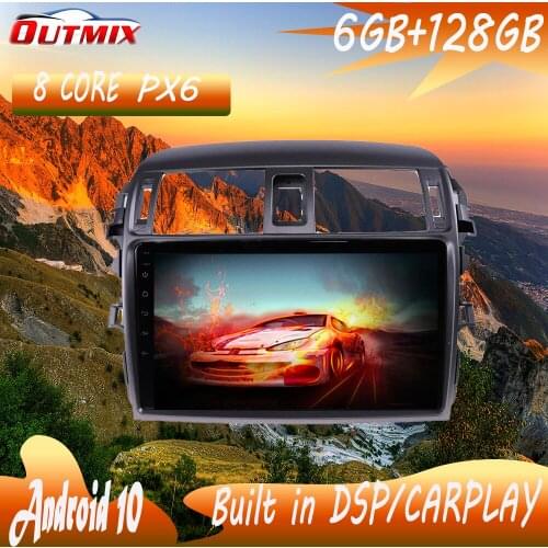 For Toyota Corolla 2006-2013 Android10. car DVD player GPS multimedia Auto Radio car navigator stereo receiver 128G Built-in Dsp