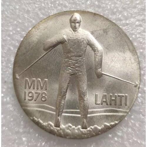 Finland 1978 25 Mark Old Real Silver Coin100% Original Coins Europe Collectible Coin