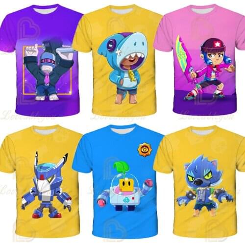 High Quality Kids Leon Tshirt Clothes 3D Print Boys Girls Clothes Short Sleeve T-shirt Child Birthday Present