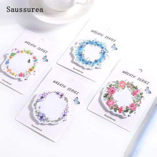 Kawaii Garland Memo Pads Sticker Cute Notepad Cartoon Notebook Student Decoration Diary Paper Office School Supplies Stationery