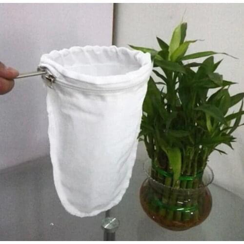 Coffee filter baskets funnel flannel hand punching stainless steel handle tea bag filter bag size L