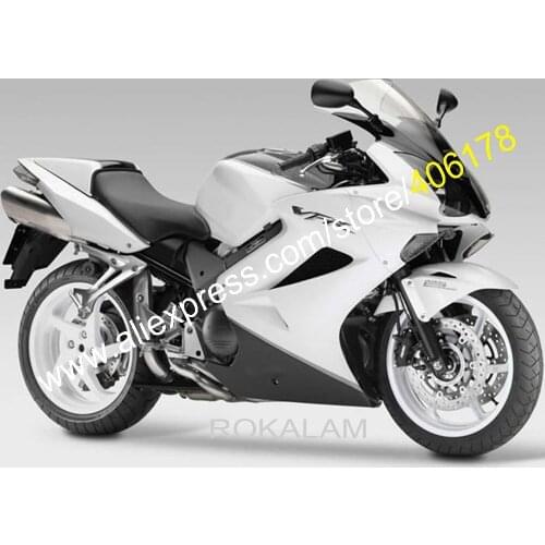 VFR800 Fairing Kit For Honda VFR800 02-12 VFR 800 2002-2012 White Motorcycle Fairing Kit (Injection Molding)