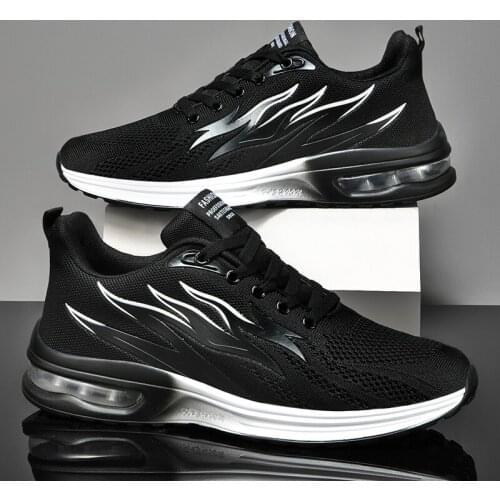 Air Cushioning Mens Shoes Casual Men Sneakers Breathable Zapatillas Hombre Lightweight Running Jogging Sports Shoes For Male