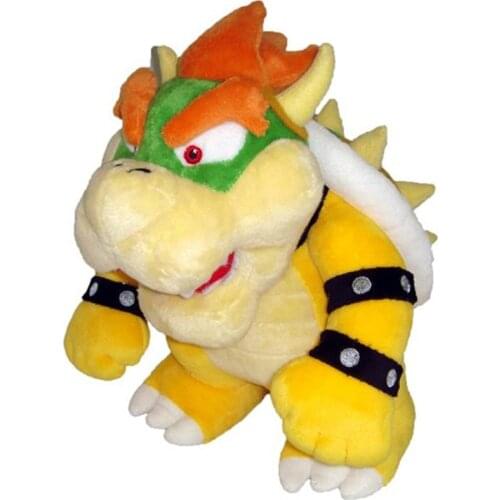 Cartoon Film Anime 26CM Bowser Dragon Soft Stuffed Plush Toy Doll Model Baby Kids Birthday Christmas Boys Girls Gifts